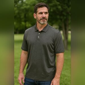 Chaps Core Polo Golf Black Shirt Size XL New